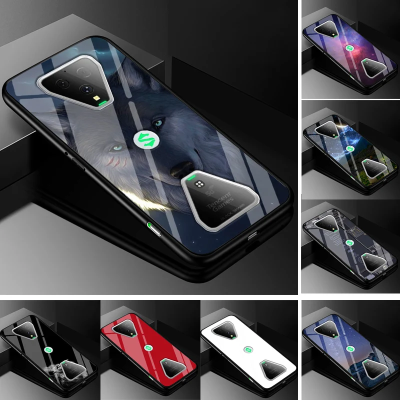 Чехол для Xiaomi Black Shark 3 пластиковый стеклянный чехол телефона из поликарбоната