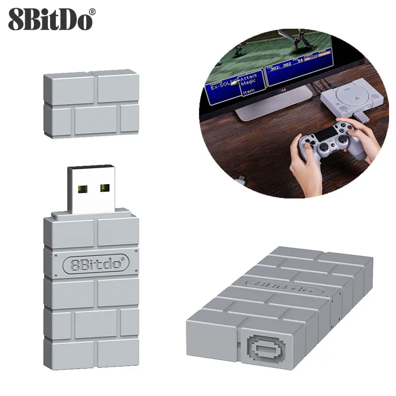 Aknes 8Bitdo USB Wireless Bluetooth Adapter Receiver For Windows Mac For Nintend Switch For PS3/Xbox one Controller