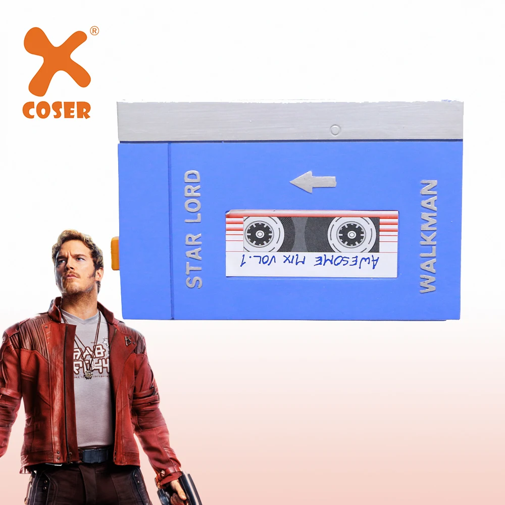 XCOSER Star Lord Walkman стражи Галактики Звездный Владыка реквизит для косплея Хэллоуин косплей костюм реквизит для мужчин