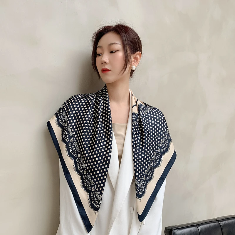 

new spring women scarf quality shawl silk fashion scarf headscarf beach sunscreen bag headscarf scarf 90cm*90cm