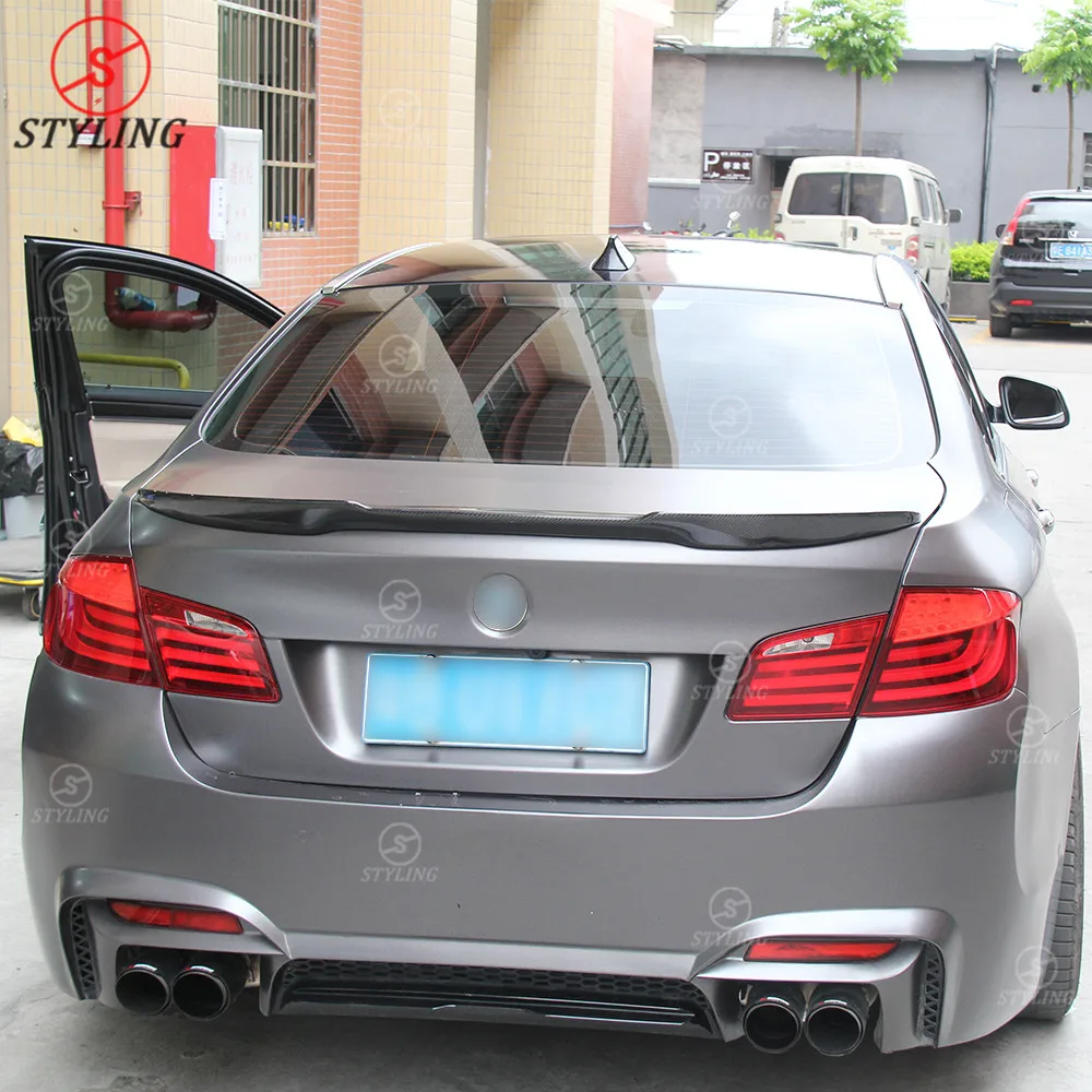 F10 карбоновый спойлер M4 Style для BMW 520d 525i 530i 540i m5 заднего багажника крыла 2010-2013 2014 2015
