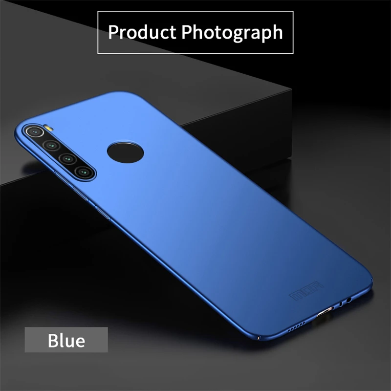 MOFI для Xiaomi Redmi Note 8 чехол матовый ПК ультра-тонкий полный охват задняя крышка чехол оболочка для Xiaomi Redmi Note 7 Pro Чехол