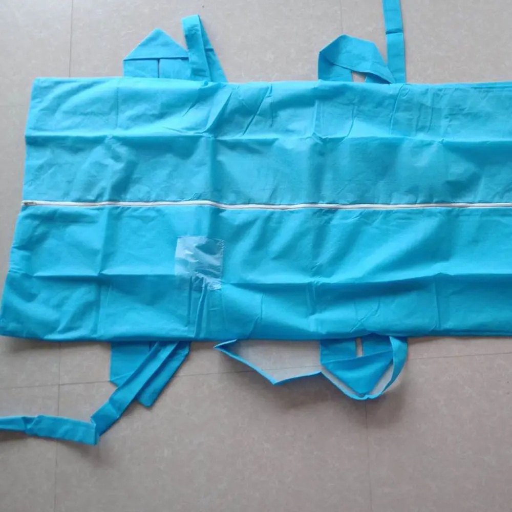 

1PC Portable Shroud Body Bag Disposable Emergency Cadaver Body Bag Leakproof Nonwoven Fabric Body Wrapping Bag