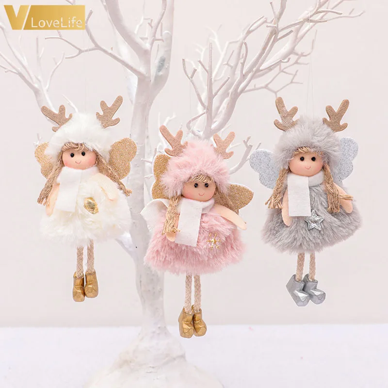 Christmas Doll Pendant Hanging Angel Cute Xmas Tree Decor Merry Decorations for Home Gifts For Kids | Дом и сад