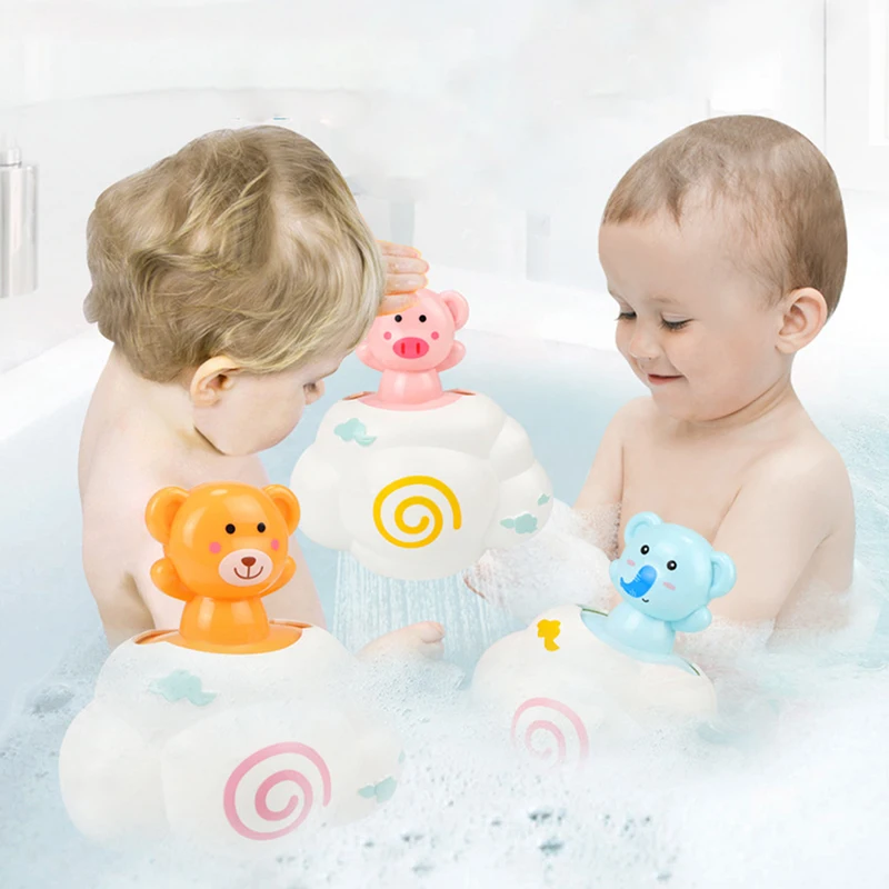 Детские ванная комната играть водные игрушки для ванной Дождь облака медведь