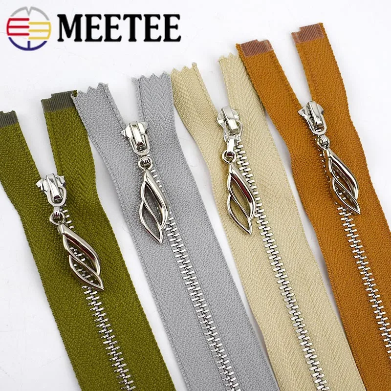 Meetee 5 шт. 20 см закрытый 40/70 открытый конец 3 # металлическая молния автоблокировка