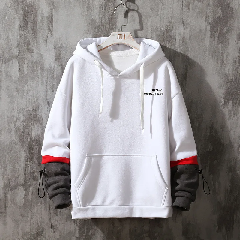 

Ybaby Men's hooded fashion casual new men's wear spring and autumn hip hop Pullover loose coat men's wear