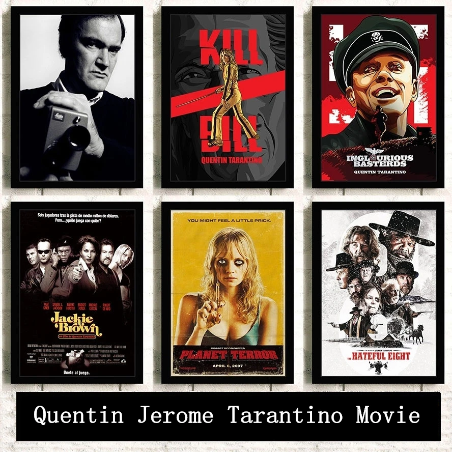 Знаменитая картина из серии звезда актер Quentin Jerome Tarantino качественная Картина на