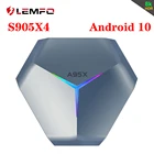 Смарт ТВ-приставка LEMFO A95X S905X4, Android 10, 8K HD, Youtube, 4 ГБ, 64 ГБ, 128 ГБ, 2,4G5 ГГц, Wi-Fi, RGB световая приставка, Android 10,0