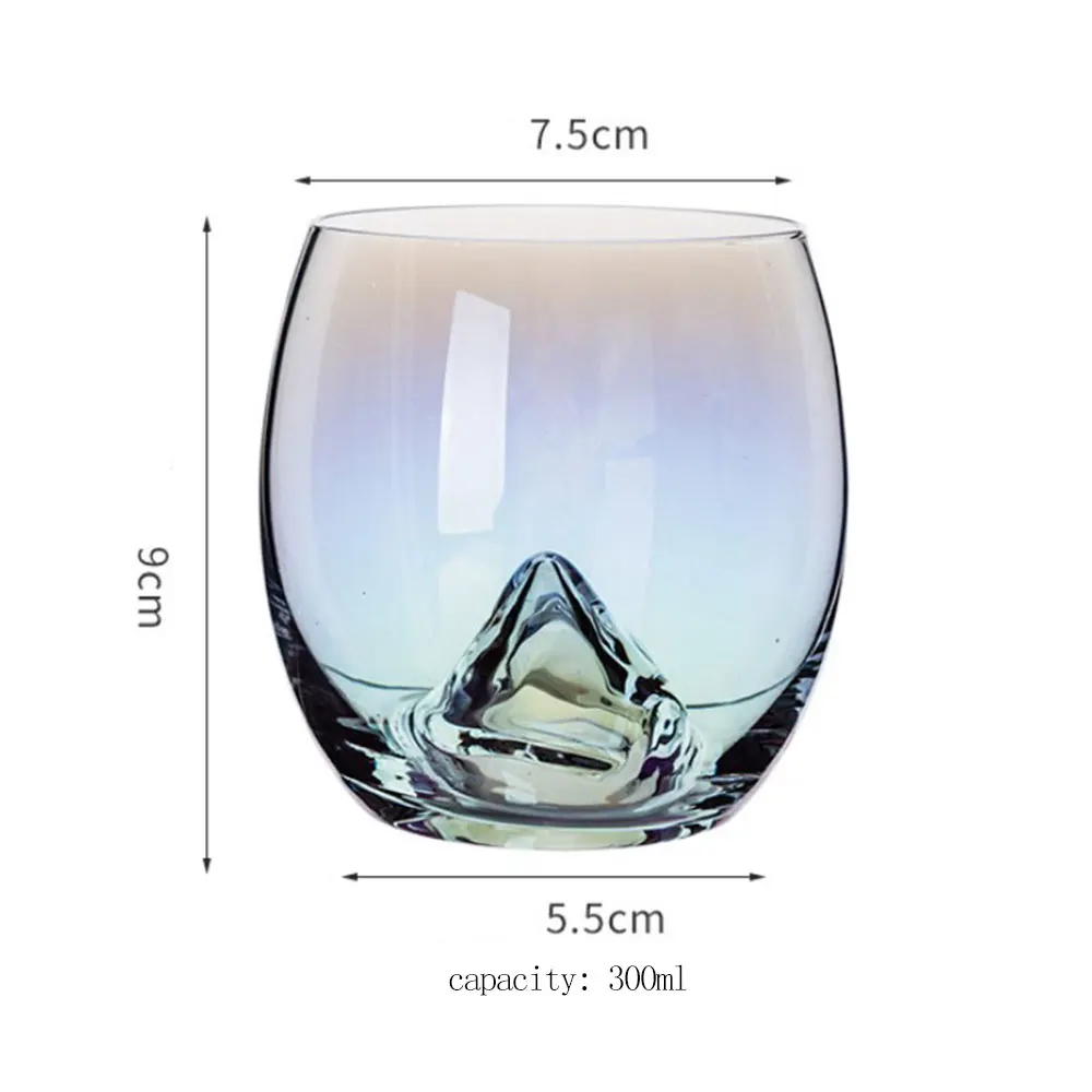 INS Home креативная стеклянная чашка Радужная КАПЛЕВИДНАЯ Бессвинцовая Хрустальная