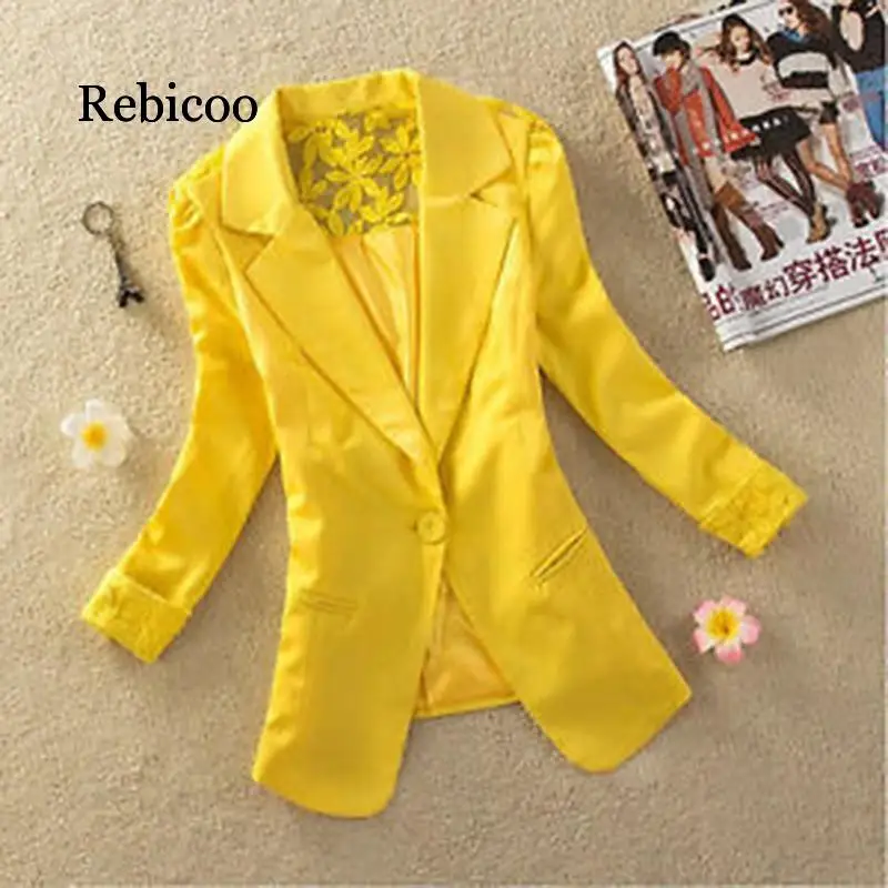 Женская куртка с длинным рукавом офисное пальто одной пряжкой осенняя