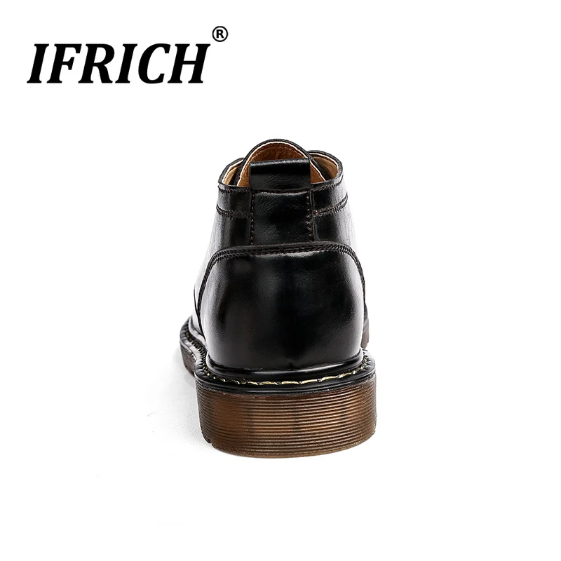 Split Leather Boots Men Ankle Men Red Fashionable Shoes Handmade Fashion Casual Men's Boots Stylish Male Martin Boots