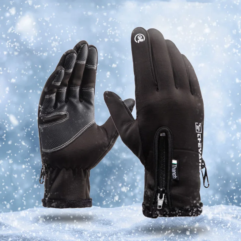 

Unisex Snow gloves Winter gloves biking gloves outdoor motorcycle women For Touchscreen Cold Weather Windproof Anti Slip