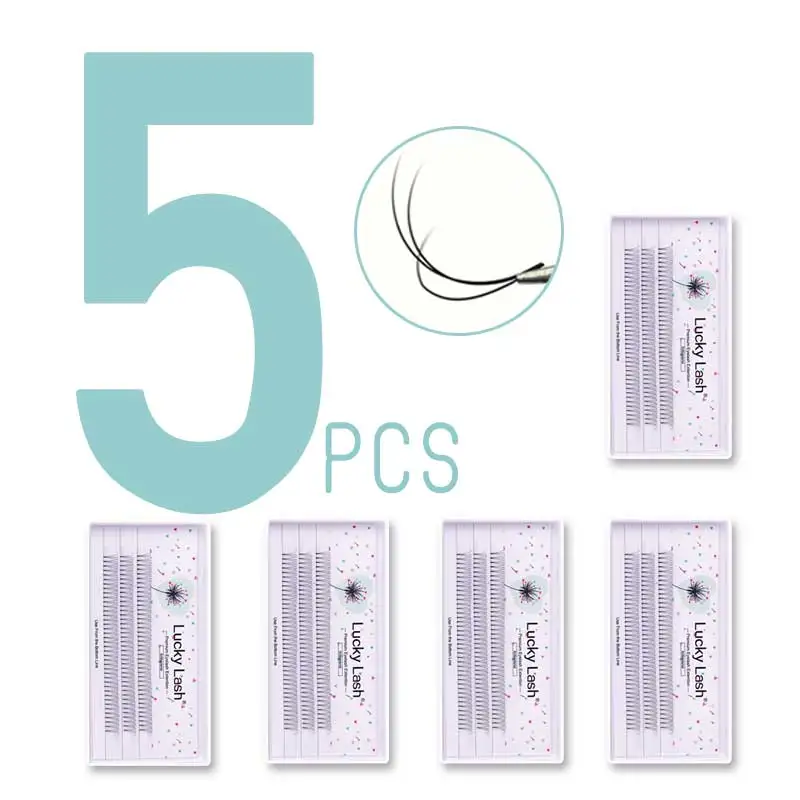 

5lots Eyelashes 2D/3D/4D/5D 0.10 C/D Curl Short Stem Pre Made Fans Eye Lashes Extension, False Mink Individual Eyelash wholesale