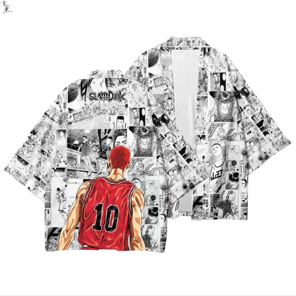 SlamDunk 3D печатное японское аниме кимоно Haori Yukata Косплей для женщин/мужчин Модная