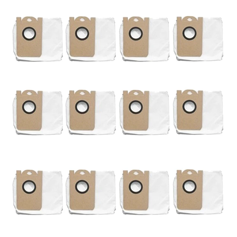

12Pcs for VIOMI S9 Robot Vacuum Cleaner Dust Bag Cleaner High Capacity Leakproof Dust Bag Replacement Parts Kits