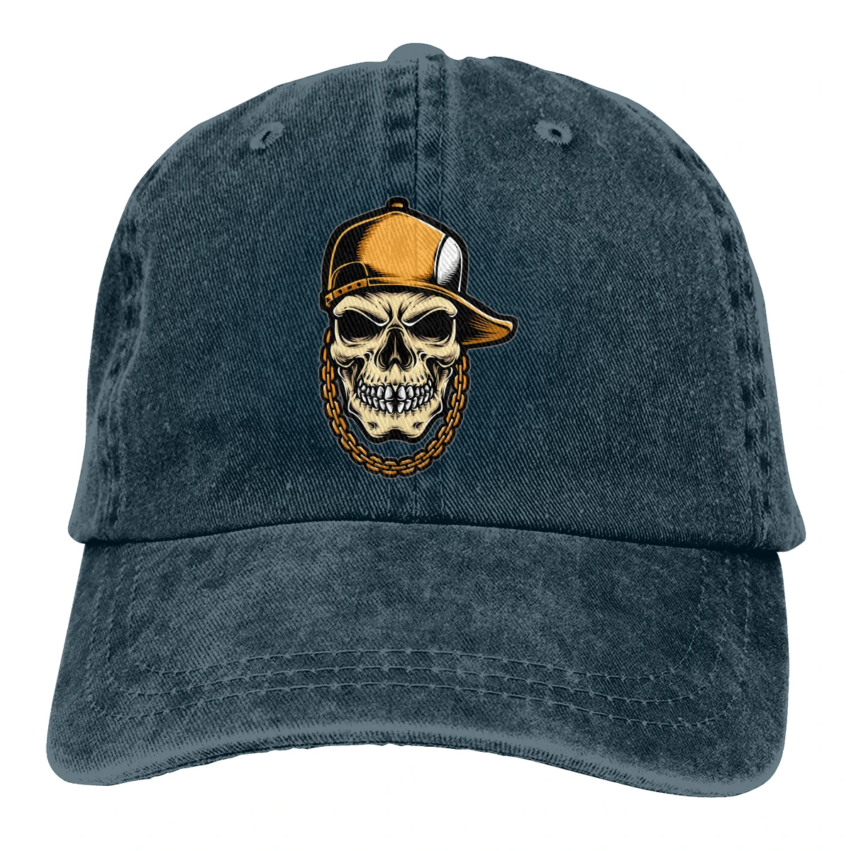 

Hip-hop Skull man woman's Retro Washed Cowboy hat Hip hop caps