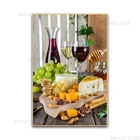 Модульная Картина на холсте для кухни, в скандинавском стиле, для кухонный плакат вечеринки, еды, кофе, настенная Художественная печать, декор для ресторана