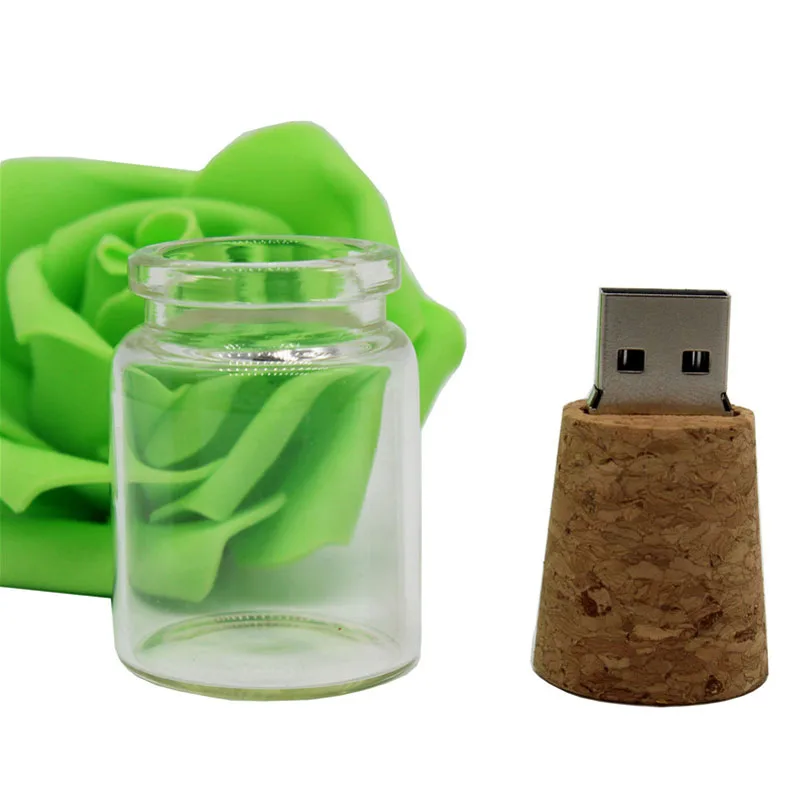 

TEXT ME New style drifting bottle usb+box 64GB usb flash drive pen drive 4GB 8GB 16GB 32GB usb2.0 pendrive ceative gift