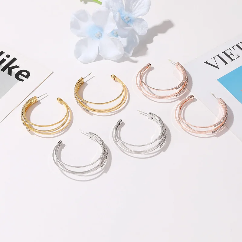 

Earrings for Women 2021 Korean Fashion Clip on Earrings Gold Earrings Dangle Earrings 2021 Trend Hoop Earring Retro Jewelry