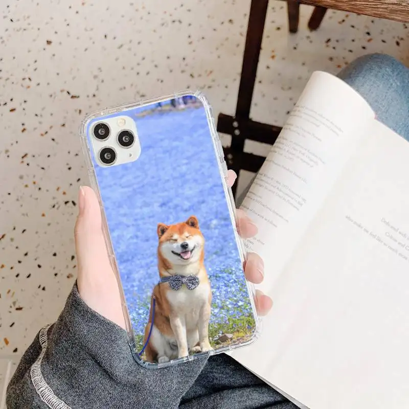 

Animal Cute dog Akita coque Phone Case Transparent soft For iphone 5 5s 5c se 6 6s 7 8 11 12 plus mini x xs xr pro max