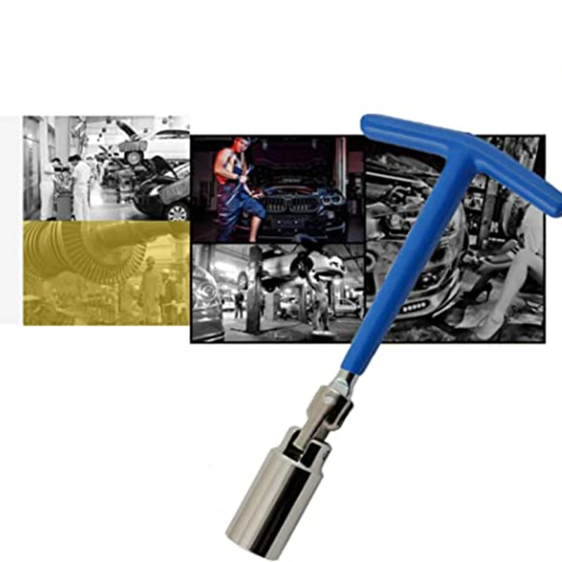 

T-Handle Spark Plug Socket with 16mm 21mm Socket Wrench Disassembly Installer