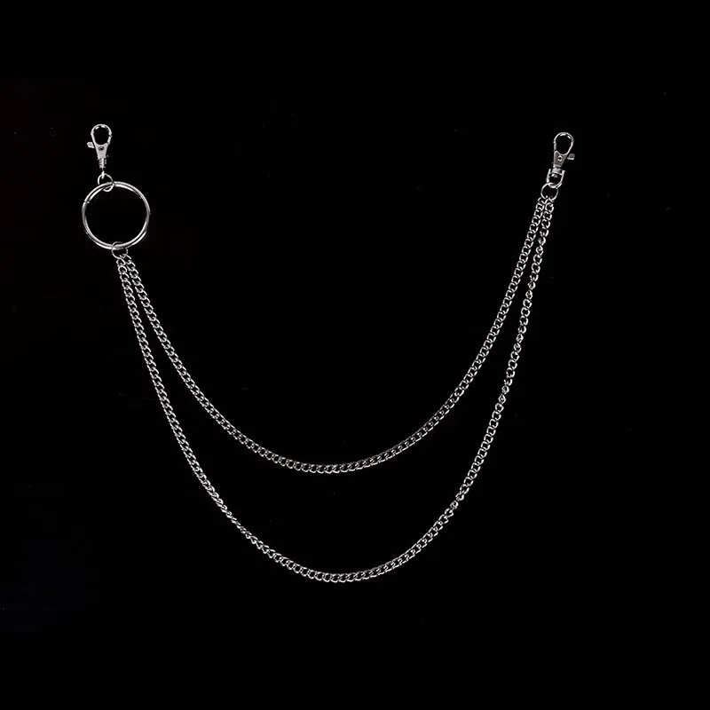 2 слоя 58 см Рок Хип хоп панк брюки хипстерские брелки уличное большое кольцо авто