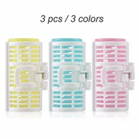 3pcslot hair curler spring clip grip rollers diy hairstyle home use salon magic bangs hair curler roll beauty styling tool new