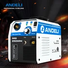 ANDELI MIG-250Mini портативный бытовой полуавтоматический сварочный аппарат 220 В без газового флюсового сердечника, сварочный аппарат MIG