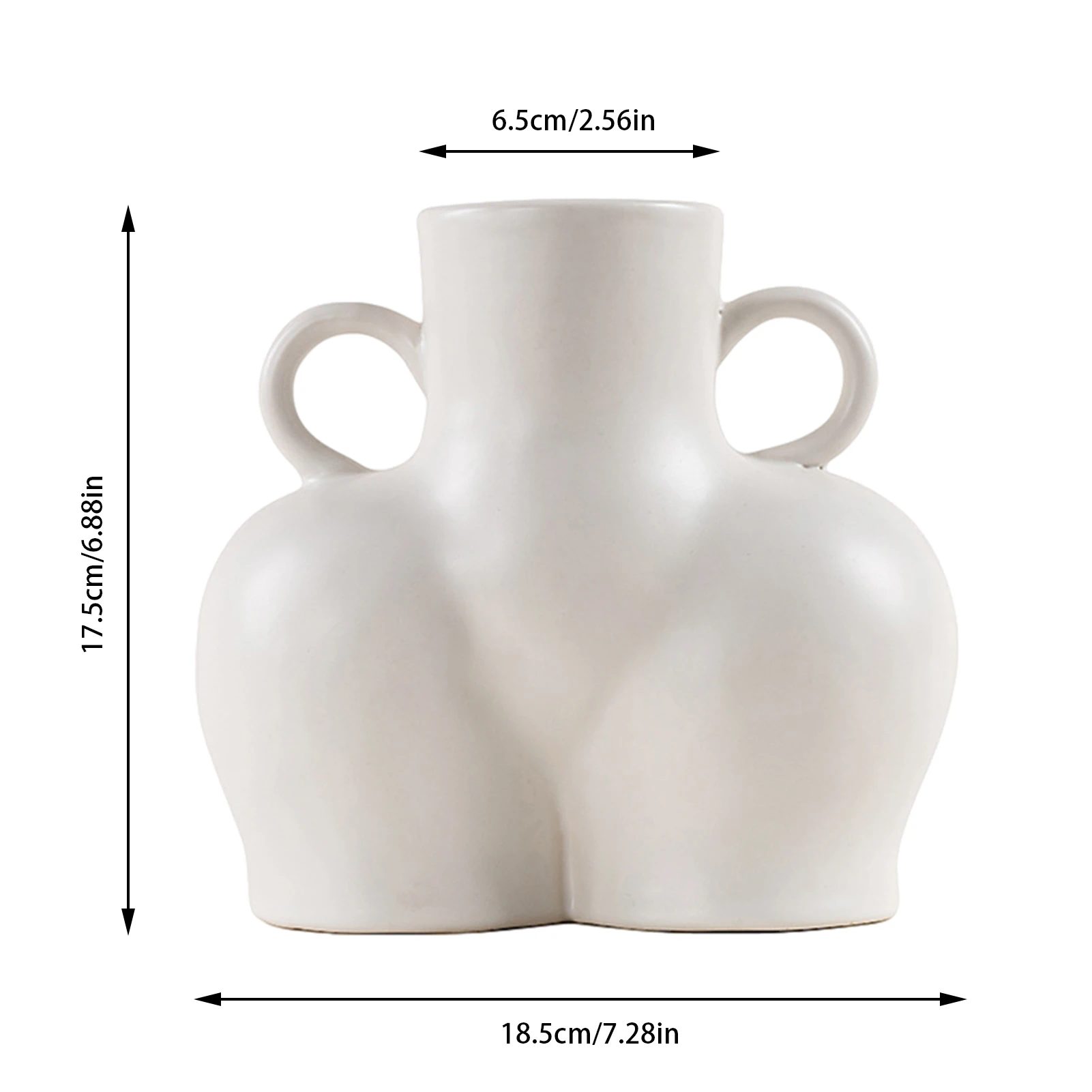 

Human Body Art Flower Vase Ceramic Minimalist Flower Vase for Room Party Funny Ornament Interesting Decoration Handicraft