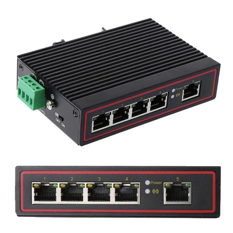 5 Порты и разъёмы RJ45 10/100M Gigabit Ethernet Настольный переключатель ступицы сети ноутбук