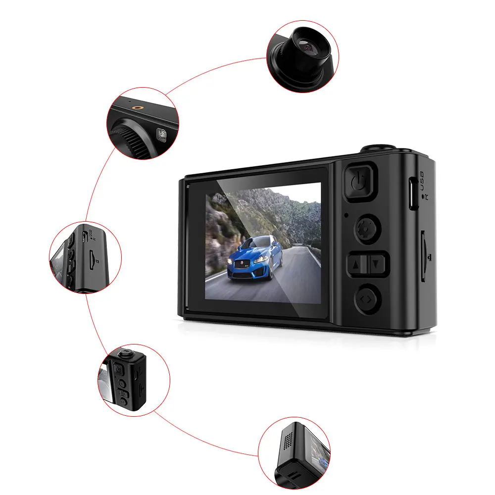 TAVIN 2 Inch Car DVR Mini Dash Cam Full HD Camera Camcorder 1080P Night Vision Video Recorder Parking Auto register Dashcam | Автомобили и