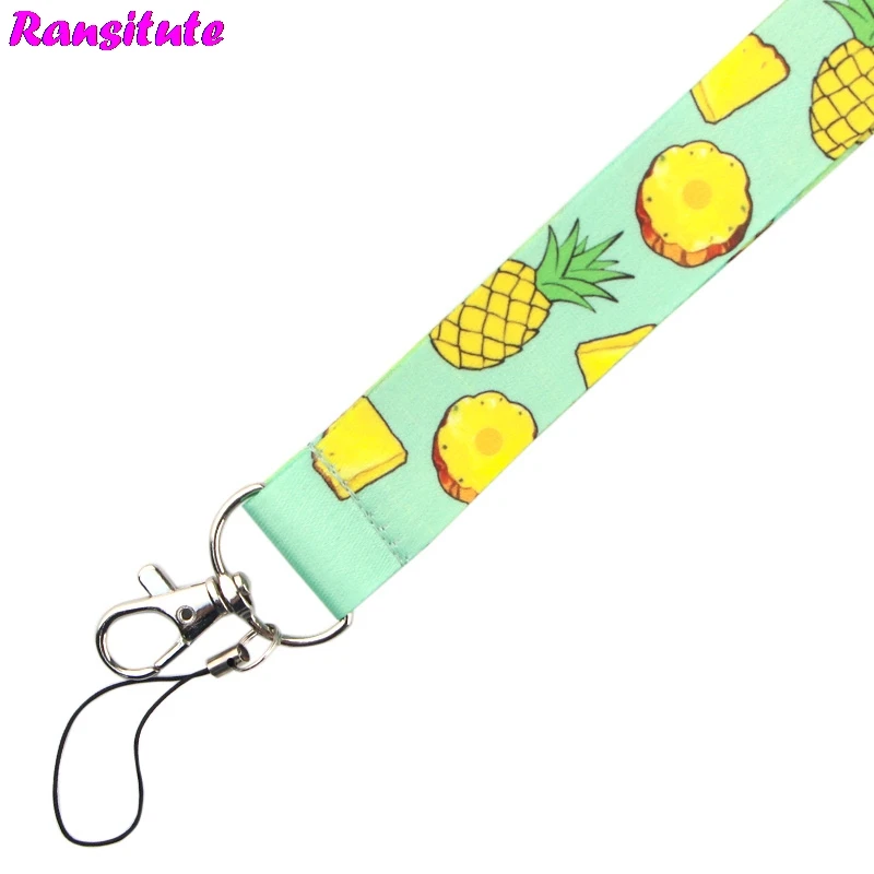 Фрукты серии ананас талреп Ключ ID карты мобильный телефон ремень DIY шейный