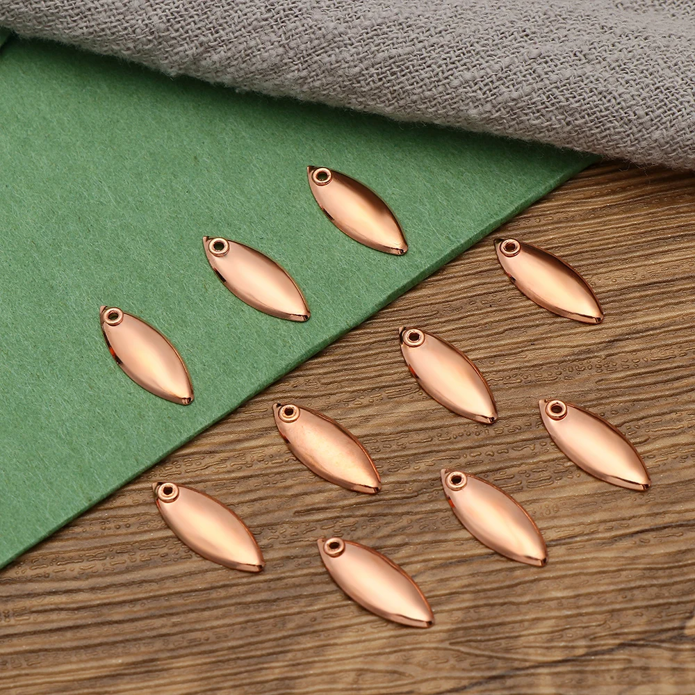 10 шт. Золотая Серебряная медная блесна нахлыстовая рыболовная приманка Спиннер