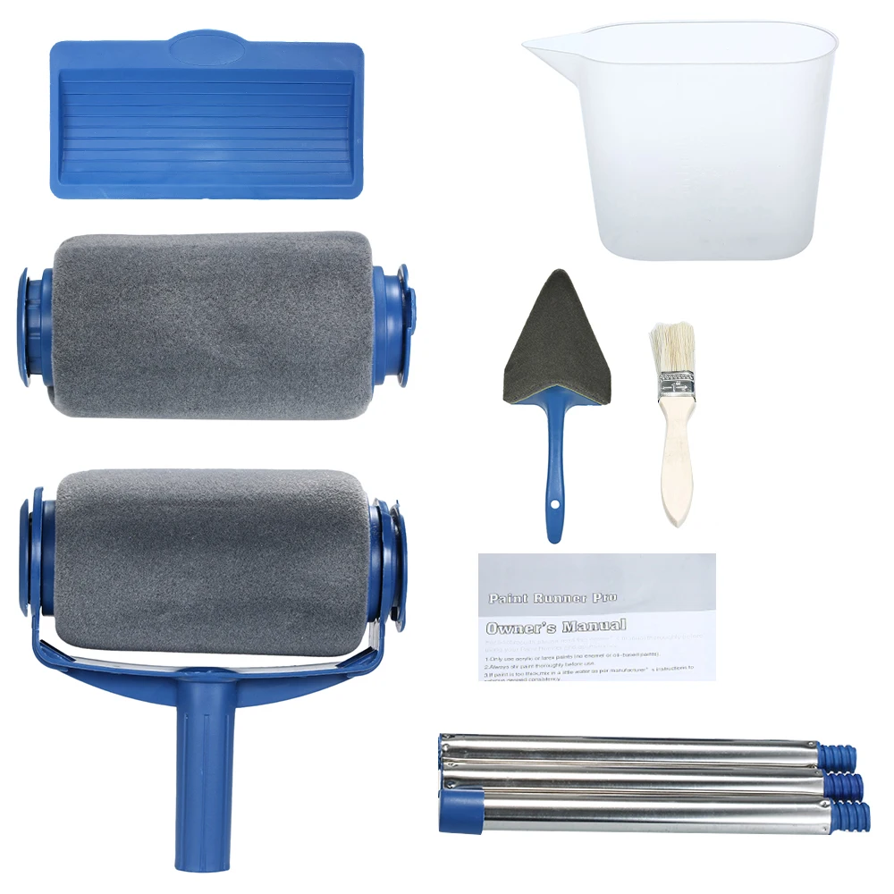 Набор кистей для рисования комплект инструментов сделай сам с роликом украшения