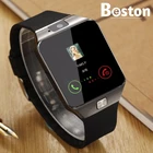 2021 Новый цифровой сенсорный экран Smartwatch DZ09 Q18 с камерой Bluetooth наручные часы Сим карта для телефонов Ios Android браслет