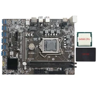b250c mining motherboard with g4560 cpusata ssd 120g 12xpcie to usb3 0 graphics card slot for btc