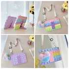 Оживите стресс детские игрушки Fidget пузырь силиконовый чехол для IPad 9,7 10,2 дюймов Air3 10,5 Pro 11 мини 5 чехол для планшета с ремешками