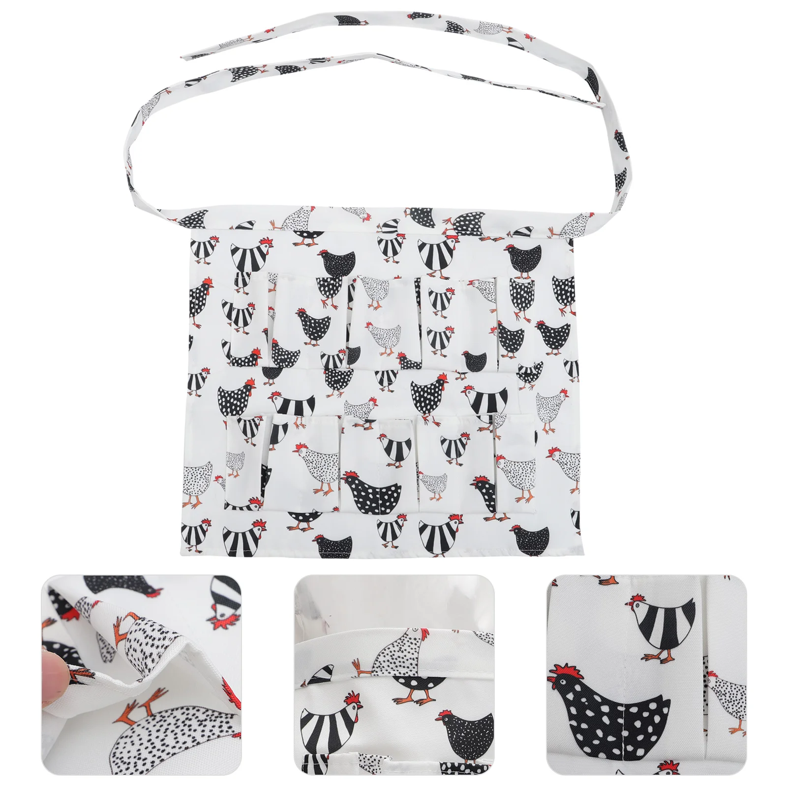 

Creative Eggs Gathering Apron Cloth Duck Eggs Hen Eggs Apron with Pockets