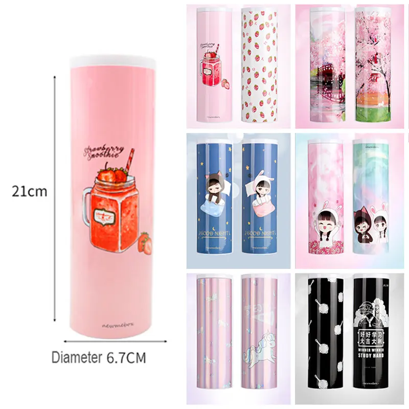 NBX Единорог Карандаш Чехол для девочек стоьте вверх клубника школьные чехол