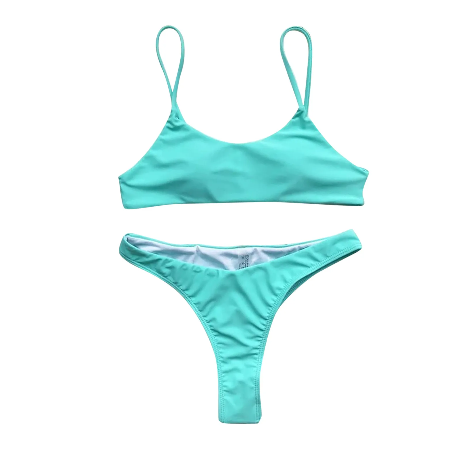 Женский соблазнительный однотонный купальник пляжная одежда пуш ап с высоким