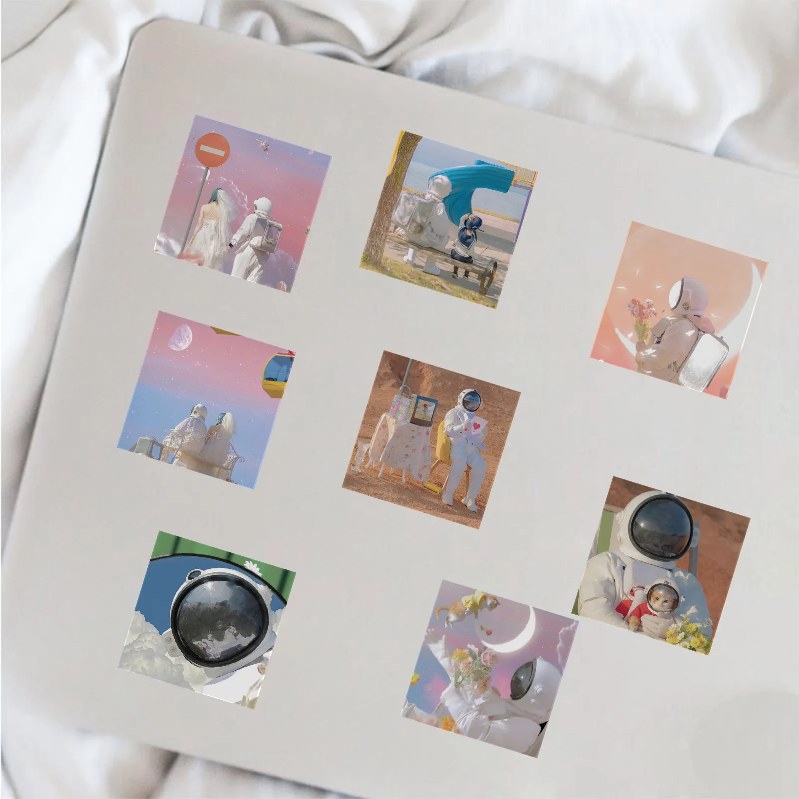 

10/48pcs Cartoon Earth Astronaut Graffiti Stickers Decorative Suitcase Laptop Mobile Phone Waterproof Classic Toys Sticker Pack