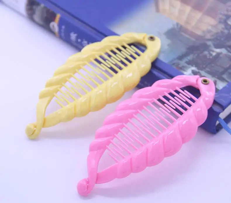 Заколка для волос в форме рыбы Шпилька черного цвета аксессуары женщин зажим 59| |