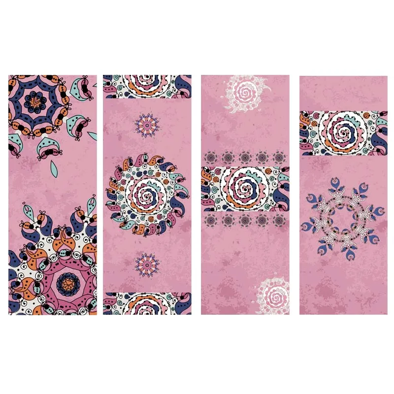 

Home Indoor Yoga Towel Printed Pilates Fitness Exercise Outdoor Travel Mat Cover Sweat-absorbent 183*63cm Quick Dry Yoga Blanket