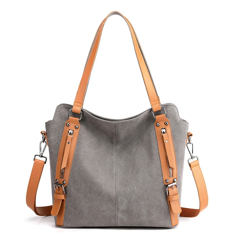 

2021 New Large-capacity Portable Diagonal Shoulder Canvas Bag Handbag Trend Solid Color Simple Fashion Korean Version