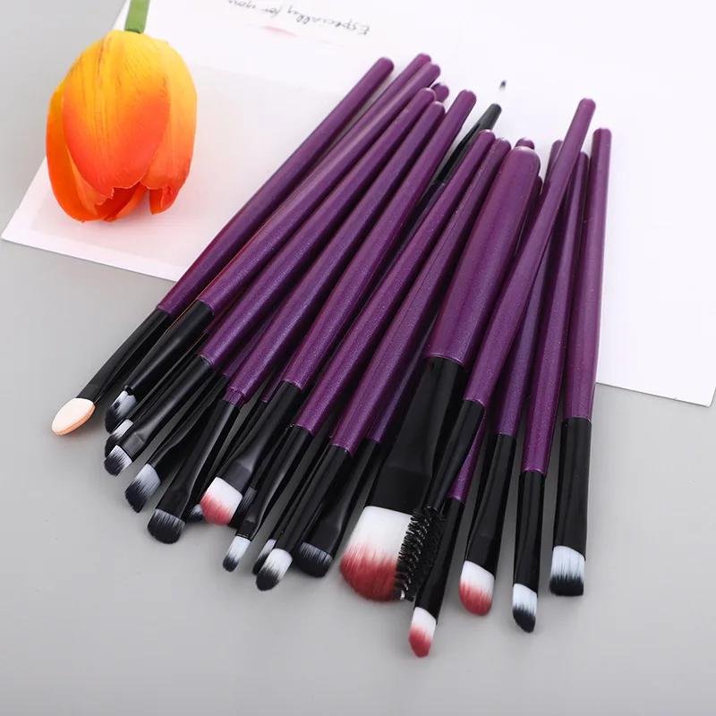 

20PCS/SET Makeup Brushes Set Eyeshadows Cosmetic Powder Eye Shadow Foundation Blush Blending Beauty Make Up Kabuki Brush Tools