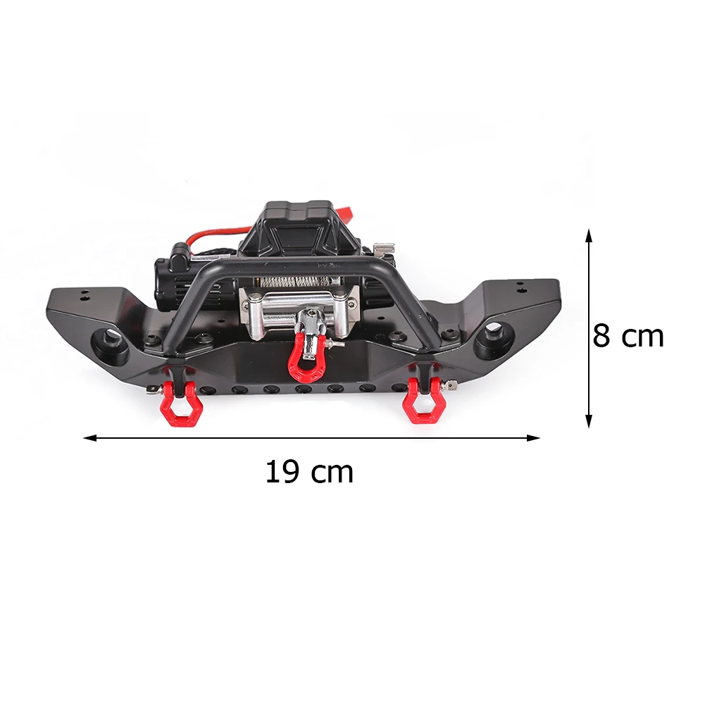 

RC Car Climbing Front Bumper Metal Square Round for Traxxas trx4 Defender Axial SCX10 SCX10 II 90046 90047 Parts