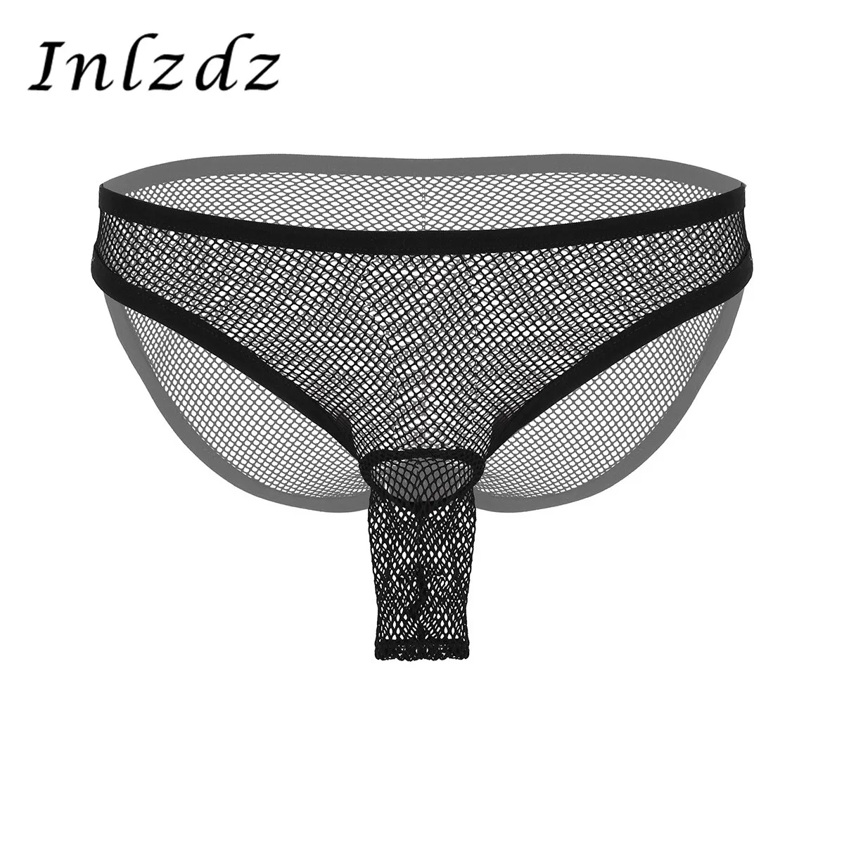 Мужское нижнее белье сексуальное ажурное открытый пенис оболочка дизайн