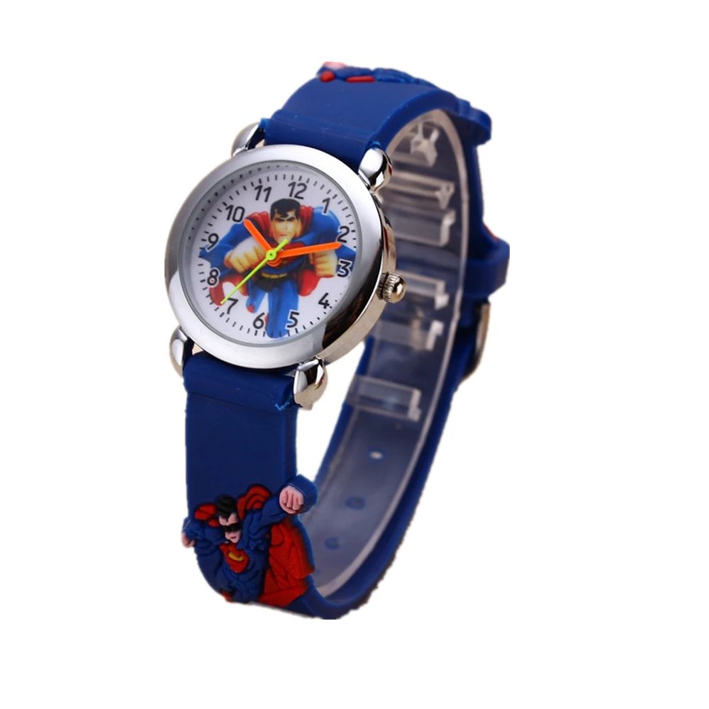 Часы Детские кварцевые с резиновым ремешком крутые 3d-изображением героев Диснея