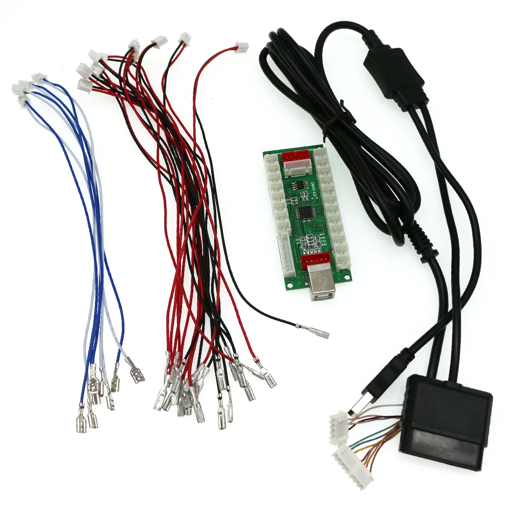 Контроллер аркадный PC360 PS2 и PS3 4 в 1 USB печатная плата кнопочный кодировщик